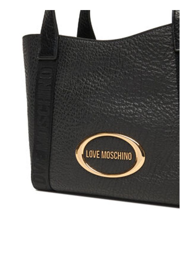 Love Moschino - LOVE MOSCHINO Torebka JC4337PP0NK1400A Czarny. Kolor: czarny. Materiał: skórzane