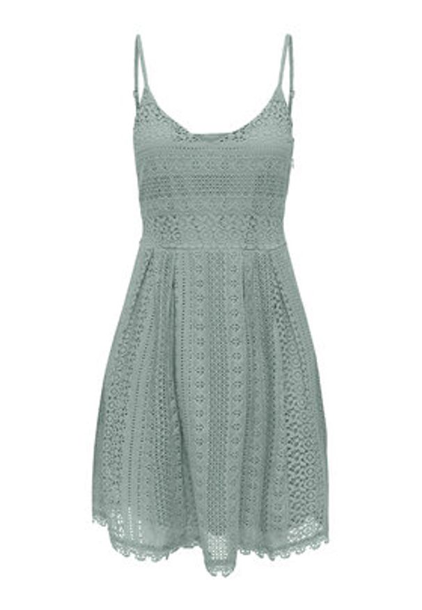 only - ONLY Sukienka letnia Helena 15204799 Zielony Regular Fit. Kolor: zielony. Materiał: bawełna. Sezon: lato