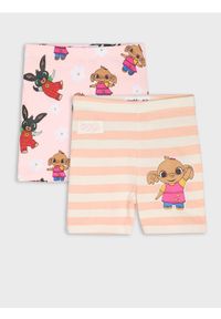 Sinsay - Krótkie legginsy 2 pack Bing - kremowy. Kolor: kremowy. Długość: krótkie