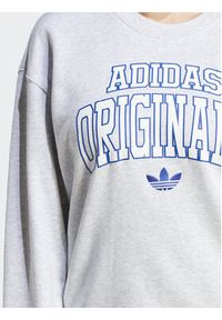 Adidas - adidas Bluza Sweatshirt IC6003 Szary Regular Fit. Kolor: szary. Materiał: bawełna #6