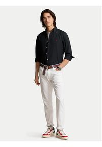 Polo Ralph Lauren Koszula 710928255006 Czarny Custom Fit. Typ kołnierza: polo. Kolor: czarny. Materiał: bawełna #4