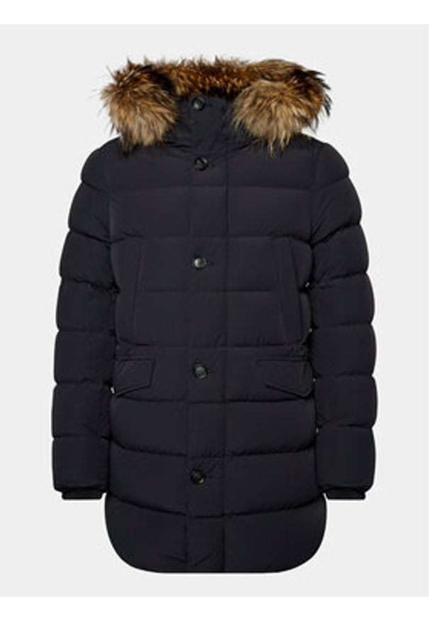 Hetrego - Hetregó Kurtka puchowa Parker 8K436M 23WU07 Czarny Regular Fit. Kolor: czarny. Materiał: syntetyk