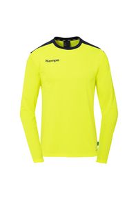 KEMPA - Dżersej z długim rękawem Kempa Emotion 27. Kolor: niebieski, żółty, wielokolorowy. Materiał: jersey. Długość rękawa: długi rękaw. Długość: długie. Wzór: kolorowy. Sport: piłka ręczna