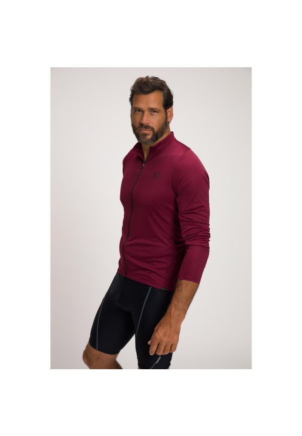 JAY-PI - Męski Kolarski trykot Odzież rowerowa długi rękaw QuickDry kieszeń z tyłu. Kolekcja: plus size. Kolor: czerwony. Materiał: poliester, materiał. Długość rękawa: długi rękaw. Długość: długie. Sport: kolarstwo