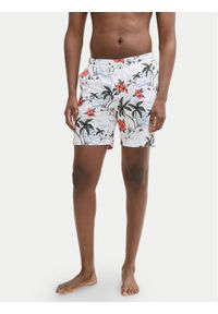 Tom Tailor Denim Szorty kąpielowe 1044696 Biały Regular Fit. Kolor: biały. Materiał: syntetyk #1