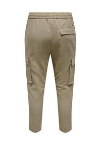 Only & Sons Spodnie materiałowe 22024998 Beżowy Tapered Fit. Kolor: beżowy. Materiał: materiał #7