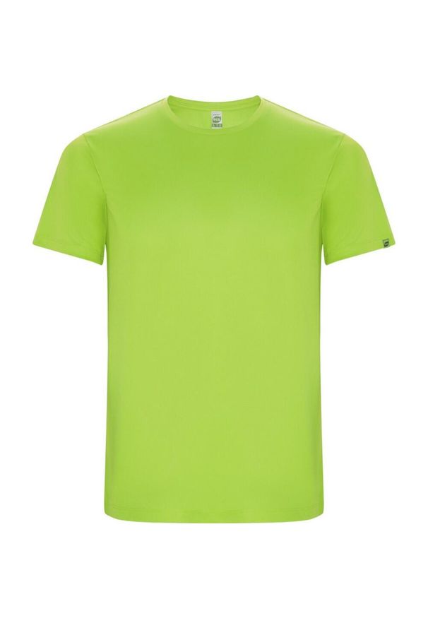 ROLY - Męska Koszulka Sportowa Imola Z Krótkim Rękawem. Kolor: żółty, wielokolorowy, zielony. Długość rękawa: krótki rękaw. Długość: krótkie. Sport: turystyka piesza