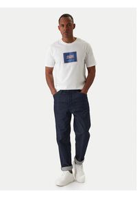 Jack & Jones T-Shirt Jjrain Tee Ss Crew Neck 12288097 Biały Regular Fit. Kolor: biały. Materiał: bawełna #3