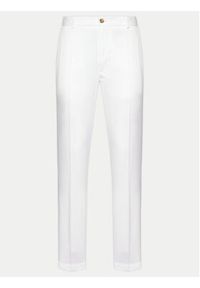 JOOP! Chinosy Hank 30042199 Écru Slim Fit. Materiał: lyocell