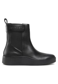 Calvin Klein Sztyblety Crepe Chelsea Boot HW0HW01259 Czarny. Kolor: czarny. Materiał: skóra #5