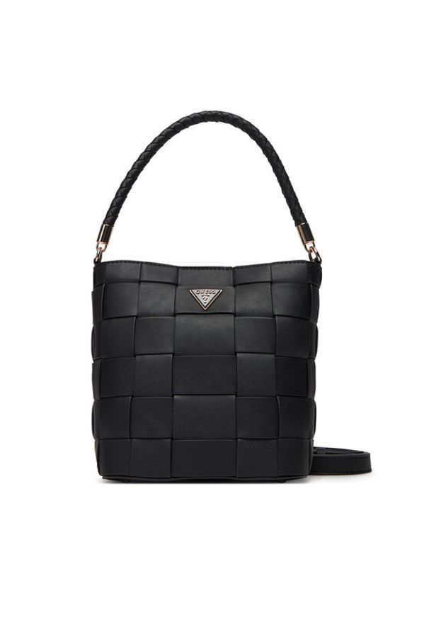 Guess Torebka Maylee HWWG96 61030 Czarny. Kolor: czarny. Materiał: skórzane