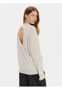 TwinSet - TWINSET Sweter 242TT3480 Écru Loose Fit. Materiał: wełna #2