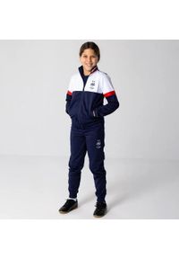 Dres Treningowy Francja Dzieci 24/25 - FFF. Kolor: niebieski, wielokolorowy, biały. Materiał: dresówka. Styl: sportowy