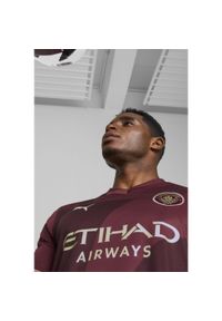 Puma - Męska trzecia koszulka Manchester City 24/25 PUMA Dark Jasper Red. Kolor: czerwony