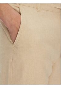 Selected Homme Chinosy 16096687 Beżowy Straight Fit. Kolor: beżowy. Materiał: bawełna #3