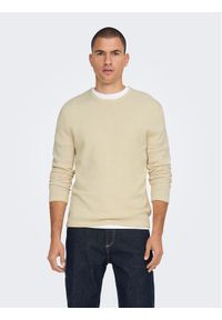 Sweter Only & Sons. Kolor: beżowy