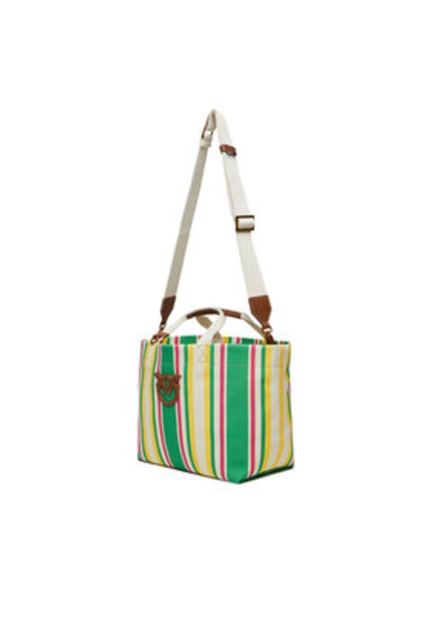 Pinko - PINKO Torebka Shopping Bag Medium PE 25 PLTT 104753 A2G5 Zielony. Kolor: zielony