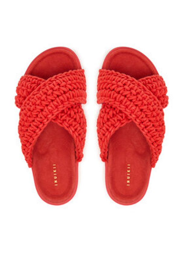 Inuikii Klapki Woven 1004.003.0062 Czerwony. Kolor: czerwony. Materiał: materiał