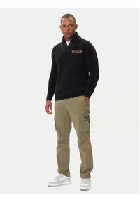 Aeronautica Militare Sweter 252MA1574UL00539 Czarny Regular Fit. Kolor: czarny. Materiał: bawełna