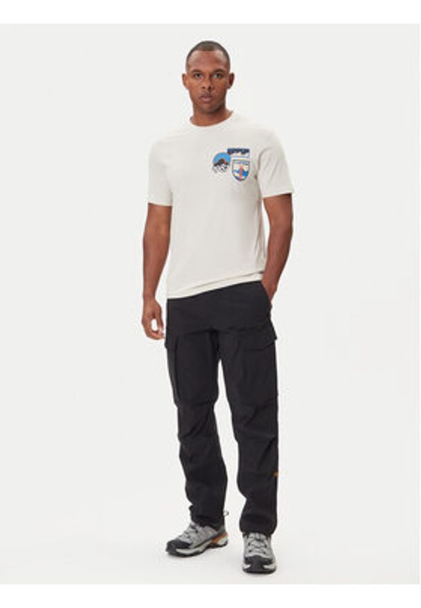Napapijri T-Shirt S-Montepiana NP0A88SV Beżowy Regular Fit. Kolor: beżowy. Materiał: bawełna