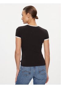 Tommy Jeans T-Shirt Signature DW0DW17377 Czarny Slim Fit. Kolor: czarny. Materiał: bawełna #5