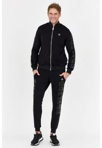 Philipp Plein - PHILIPP PLEIN Czarny dres męski gothic, Rozmiar XXL. Kolor: czarny. Materiał: dresówka. Sport: bieganie
