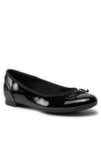 Clarks Baleriny Couture Bloom 261154754 Czarny. Kolor: czarny. Materiał: skóra