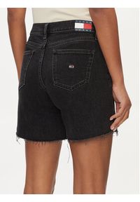 Tommy Jeans Szorty jeansowe Maddie DW0DW18330 Czarny Regular Fit. Kolor: czarny. Materiał: bawełna