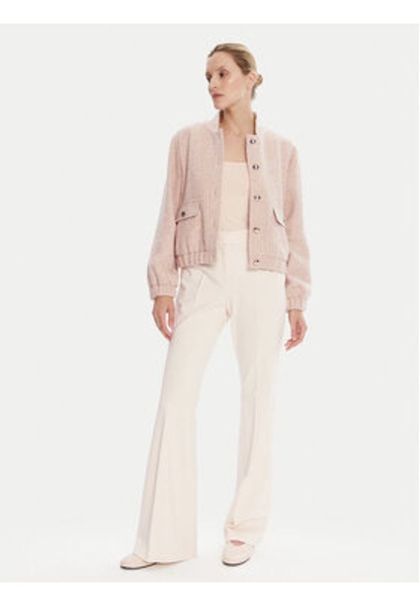 JOOP! Spodnie materiałowe 58 253P58Polina 30047952 Écru Slim Fit. Kolor: kremowy. Materiał: syntetyk