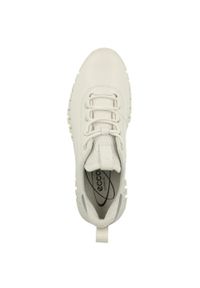 ecco - Buty do chodzenia damskie Ecco Sneaker Gruuv Lea. Zapięcie: sznurówki. Kolor: biały. Materiał: skóra. Szerokość cholewki: normalna. Sport: turystyka piesza