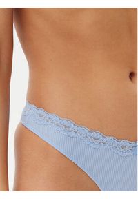 Hunkemöller Stringi Lola 300923 Błękitny. Kolor: niebieski. Materiał: syntetyk