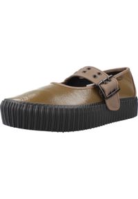 Vans - Sandały VANS MARY JANE CREEPER Brązowy. Kolor: brązowy. Materiał: tkanina, skóra. Sport: turystyka piesza