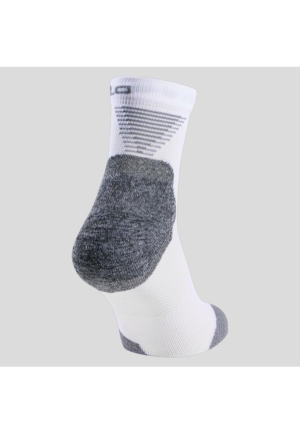 Skarpetki do biegania dla dorosłych Odlo Ceramicool QUARTER. Kolor: biały. Sport: bieganie