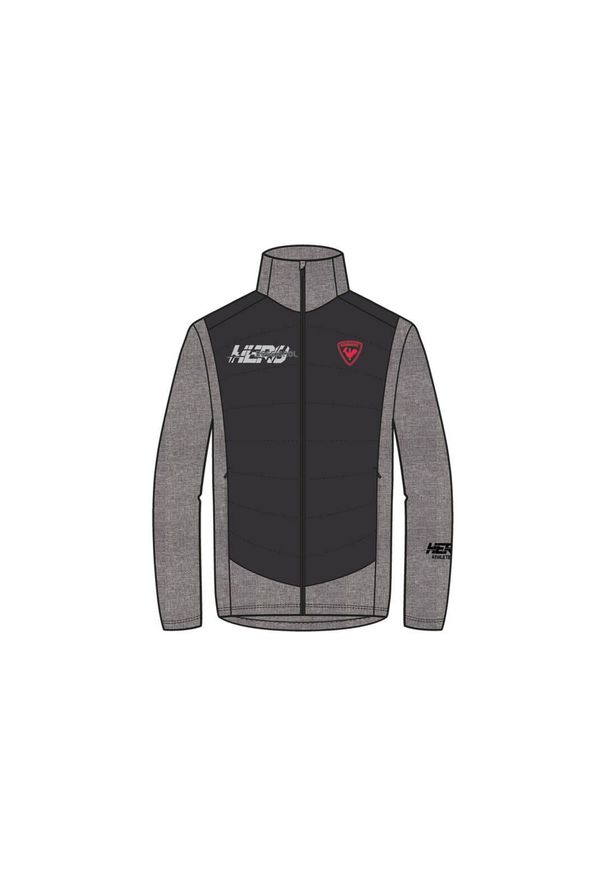 Bluza Rossignol męska New Hero Classique Hybrid Clim szara. Kolor: szary. Sport: turystyka piesza