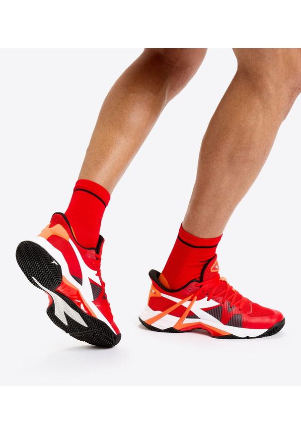 Buty męskie Diadora B.ICON CLAY red/white/black - 41. Kolor: biały, czerwony, wielokolorowy, czarny