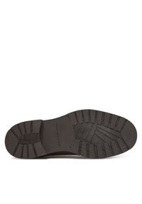 TOMMY HILFIGER - Tommy Hilfiger Półbuty Cleated Derby FM0FM05770 Brązowy. Kolor: brązowy. Materiał: zamsz, skóra