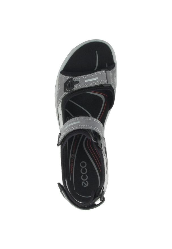 ecco - Buty do chodzenia damskie Ecco Offroad Titanium. Zapięcie: rzepy. Kolor: szary. Materiał: guma, tkanina. Sport: turystyka piesza