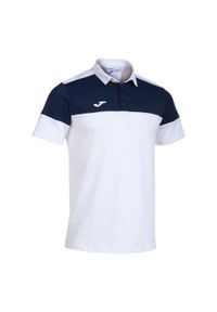 Polo Joma Crew V. Typ kołnierza: polo. Kolor: biały, niebieski, wielokolorowy. Materiał: materiał, bawełna. Sport: piłka nożna #1