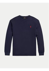 Polo Ralph Lauren Longsleeve 710671467057 Granatowy Classic Fit. Typ kołnierza: polo. Kolor: niebieski. Materiał: bawełna. Długość rękawa: długi rękaw #3