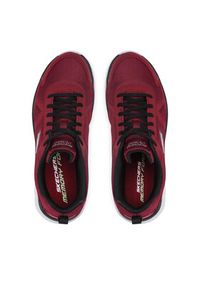 skechers - Skechers Sneakersy Scloric 2631/BUBK Bordowy. Kolor: czerwony. Materiał: materiał