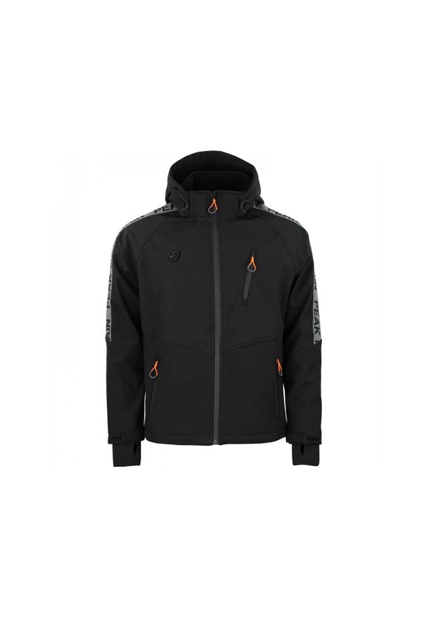 PEAK MOUNTAIN - Kurtka Peak Mountain Shoftshell. Kolor: czarny. Sport: wspinaczka, turystyka piesza