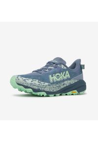 Hoka One One - Buty do biegania w terenie damskie Hoka Speedgoat 6. Kolor: zielony, wielokolorowy, niebieski, szary. Materiał: materiał. Szerokość cholewki: normalna