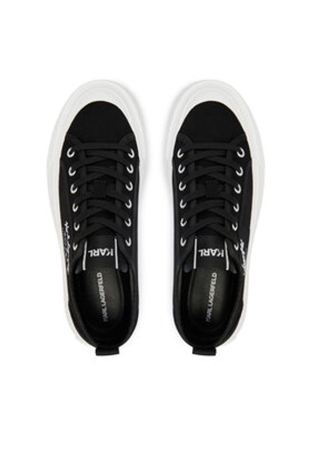 Karl Lagerfeld - KARL LAGERFELD Trampki Kampus Max V KL60516 Czarny. Kolor: czarny. Materiał: materiał