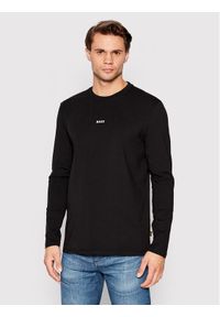 BOSS - Boss Longsleeve Tchark 50473286 Czarny Regular Fit. Kolor: czarny. Materiał: bawełna. Długość rękawa: długi rękaw