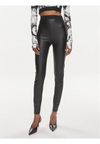 Versace Jeans Couture Legginsy 76HAC101 Czarny Skinny Fit. Kolor: czarny. Materiał: syntetyk #1