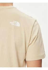 The North Face T-Shirt Woodcut Dome NF0A87NX Beżowy Regular Fit. Kolor: beżowy. Materiał: bawełna #4