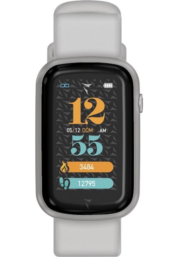 Smartwatch Techmade Steps Szary. Rodzaj zegarka: smartwatch. Kolor: szary