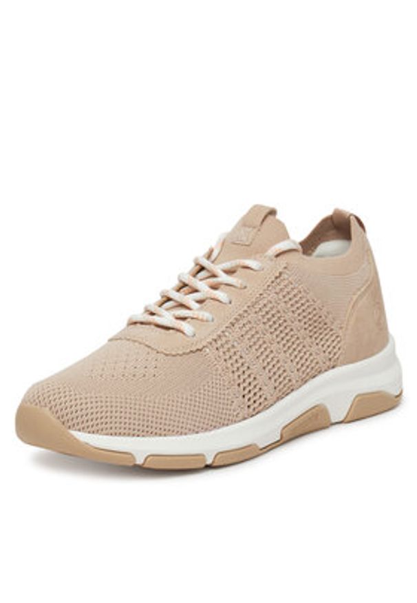 Remonte Sneakersy D1S05-31 Beżowy. Kolor: beżowy. Materiał: materiał