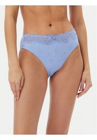 Hunkemöller Figi klasyczne z wysokim stanem Diva 301190 Błękitny. Stan: podwyższony. Kolor: niebieski. Materiał: syntetyk