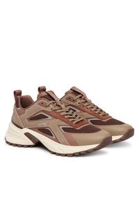 Calvin Klein Sneakersy Hike Runner Ck Stripe Refl Su HW0HW03107 Brązowy. Kolor: brązowy. Materiał: materiał #6